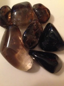 smoky quartz and black tourmaline